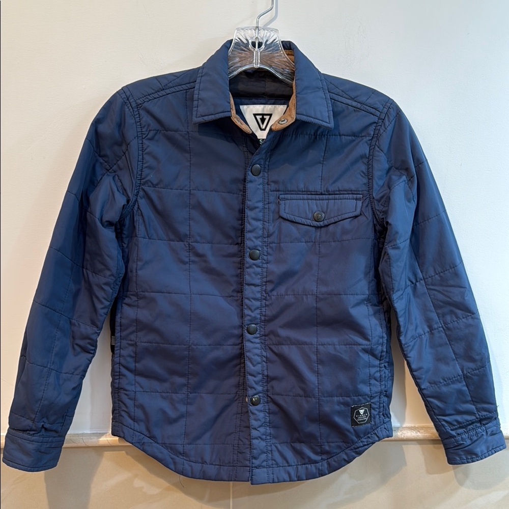VISSLA Deep Blue Quilted Kids Puffer Coat